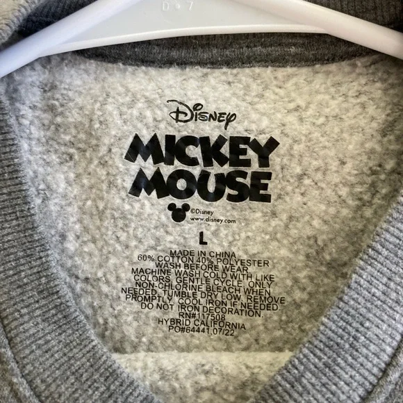 Disney Gray Mickey Mouse Apparel - Picture 3 of 3